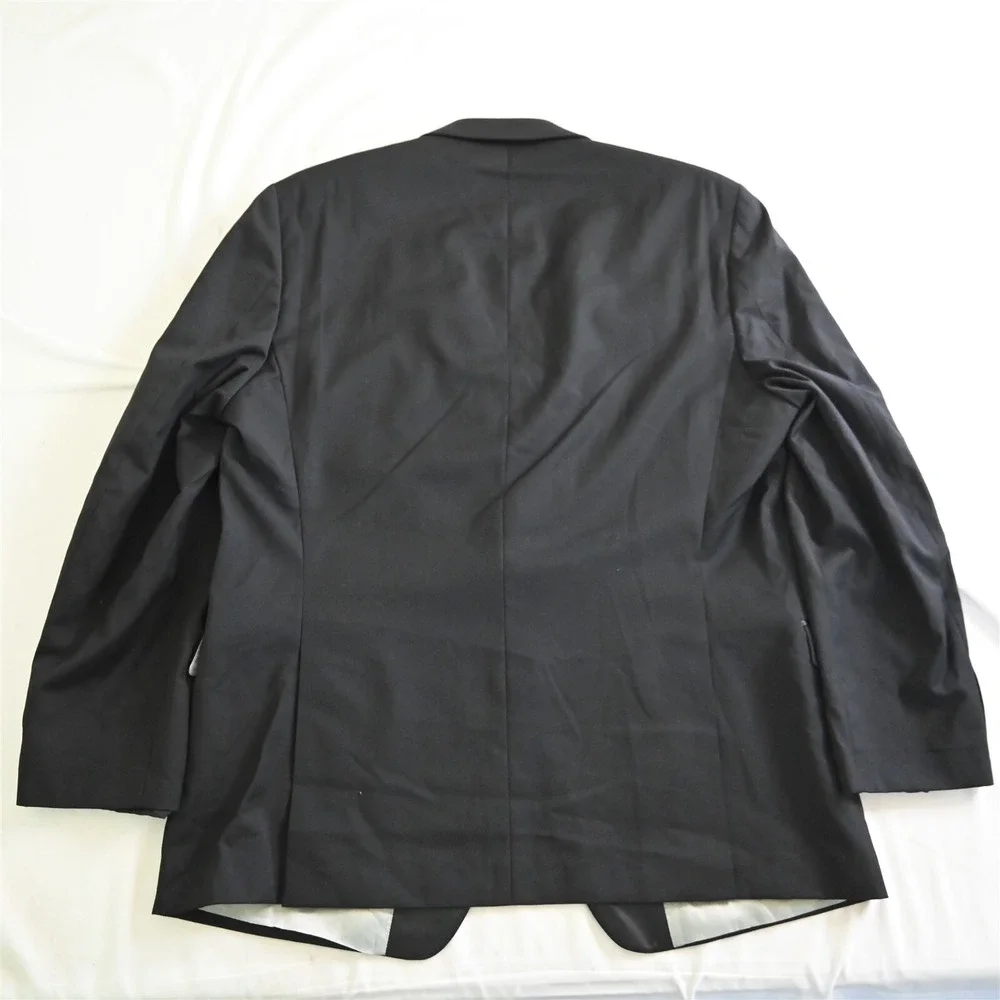Calvin Klein 48L Black 100% Wool Mens‎ Tux Tuxedo Dinner Jacket